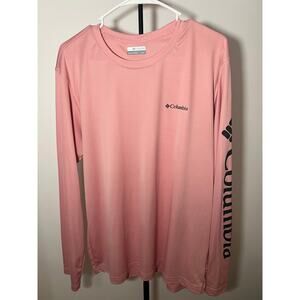 Columbia Omni-Shade Pink Long Sleeve Performance Shirt Women’s Large L